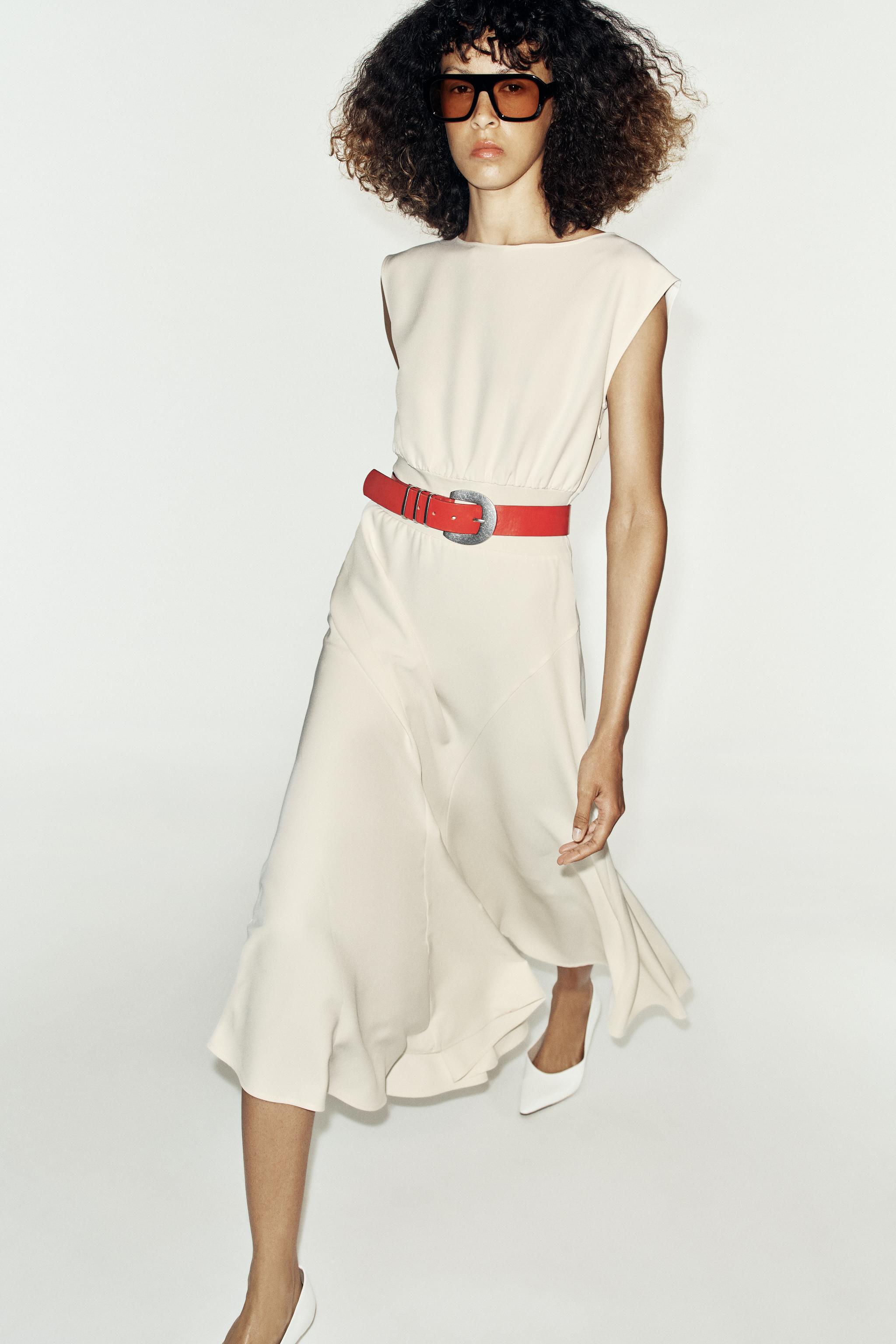 ROBE MI-LONGUE CRÊPE